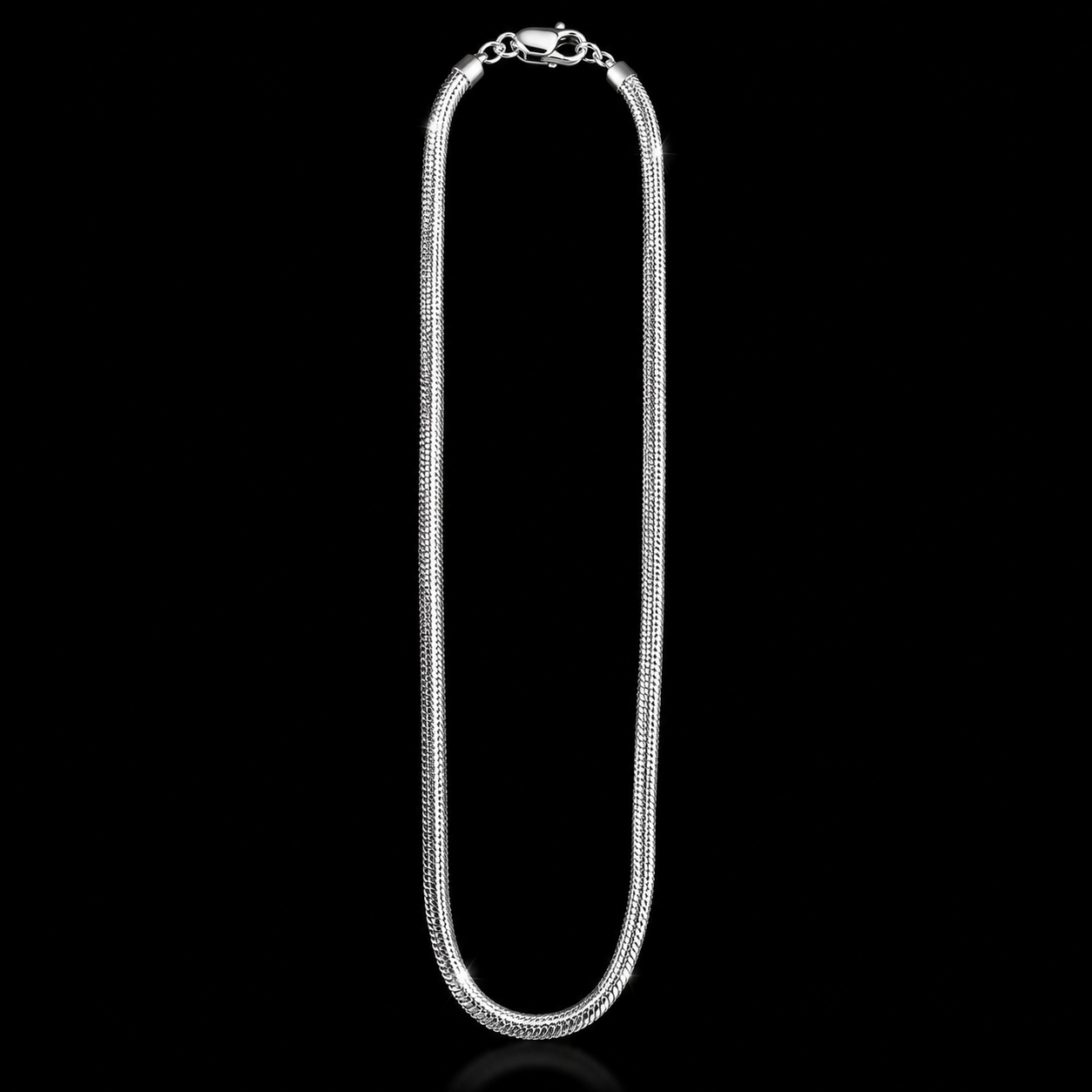 Classic Snake Silver Chain