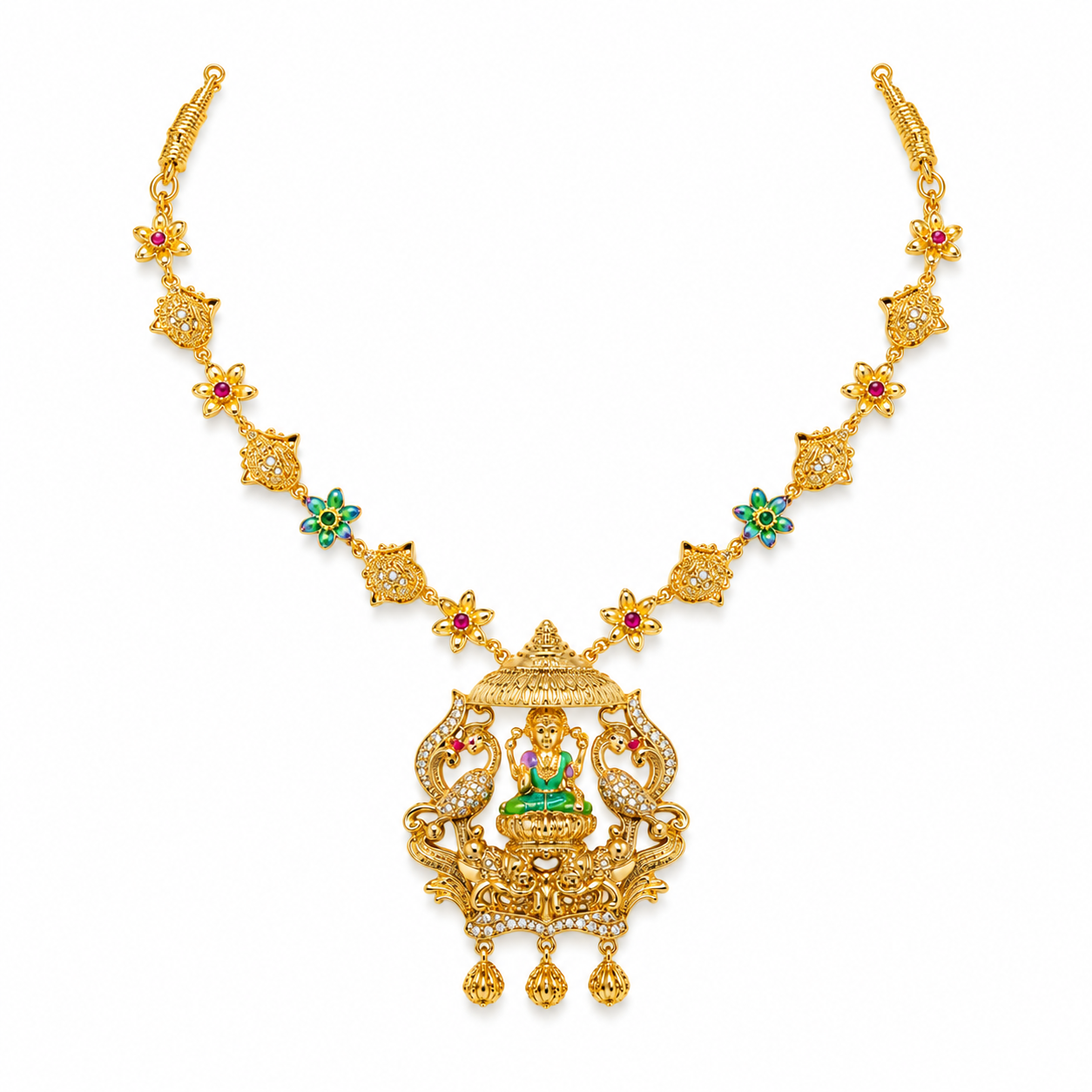 Royal Goddess Peacock Pendant Necklace