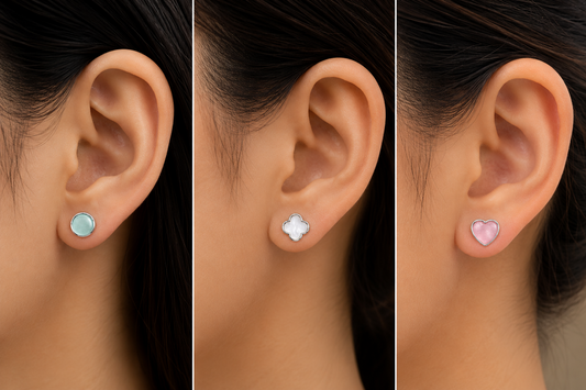 Pastel Charm Trio Stud Earring Set