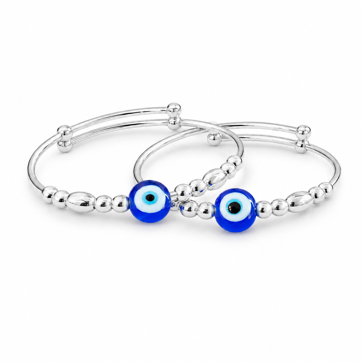 Baby Nazar Evil Eye Silver Kada