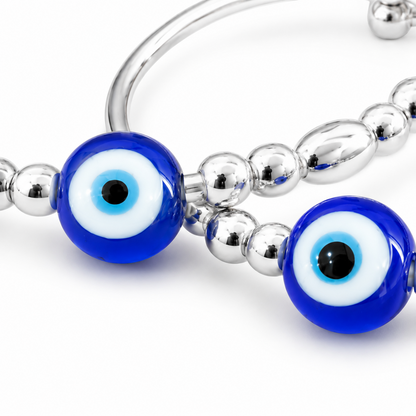 Baby Nazar Evil Eye Silver Kada