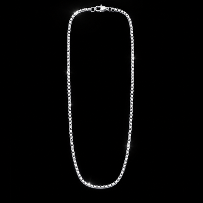 Modern Box Link Silver Chain