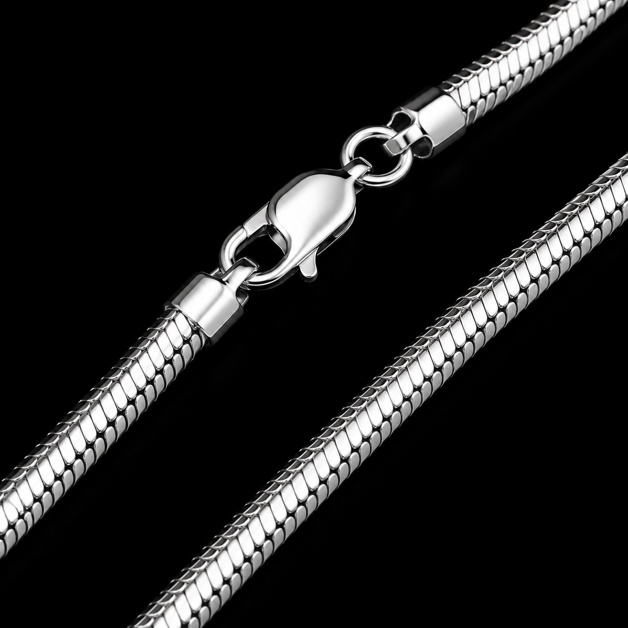 Classic Snake Silver Chain