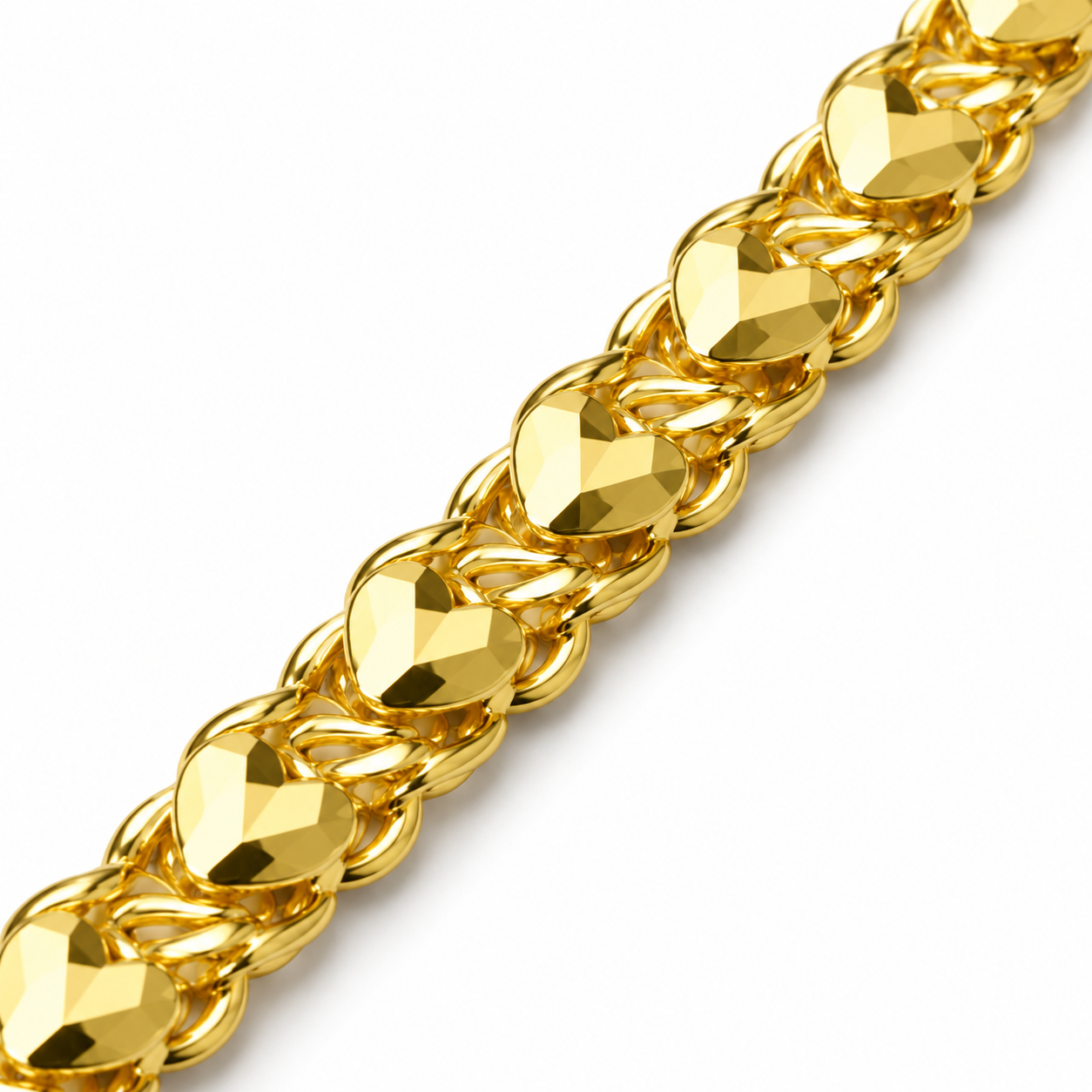HeartLock Cuban Bracelet