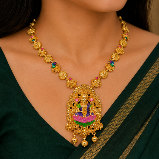 Lakshmi Lotus Heritage Necklace