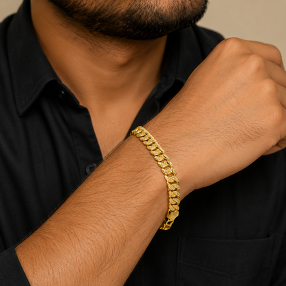 Classic Cuban Bracelet in Gold