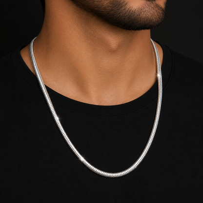 Classic Snake Silver Chain