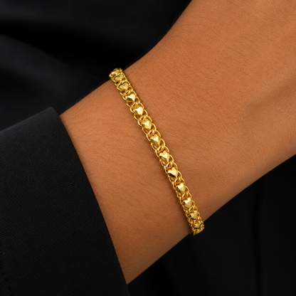 HeartLock Cuban Bracelet