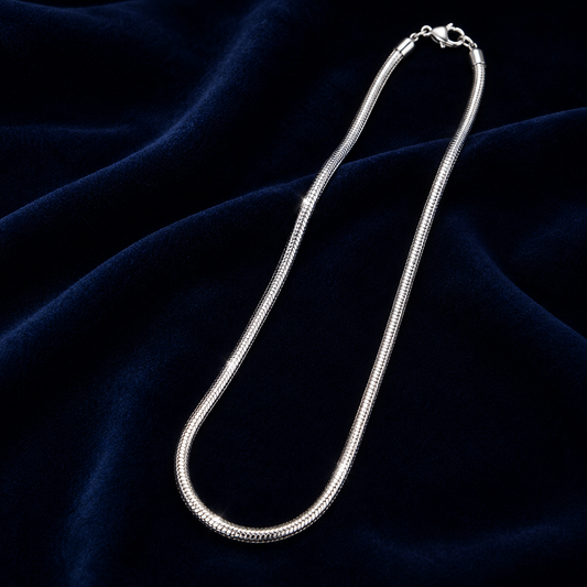 Classic Snake Silver Chain