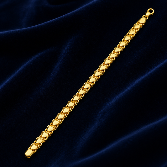 HeartLock Cuban Bracelet
