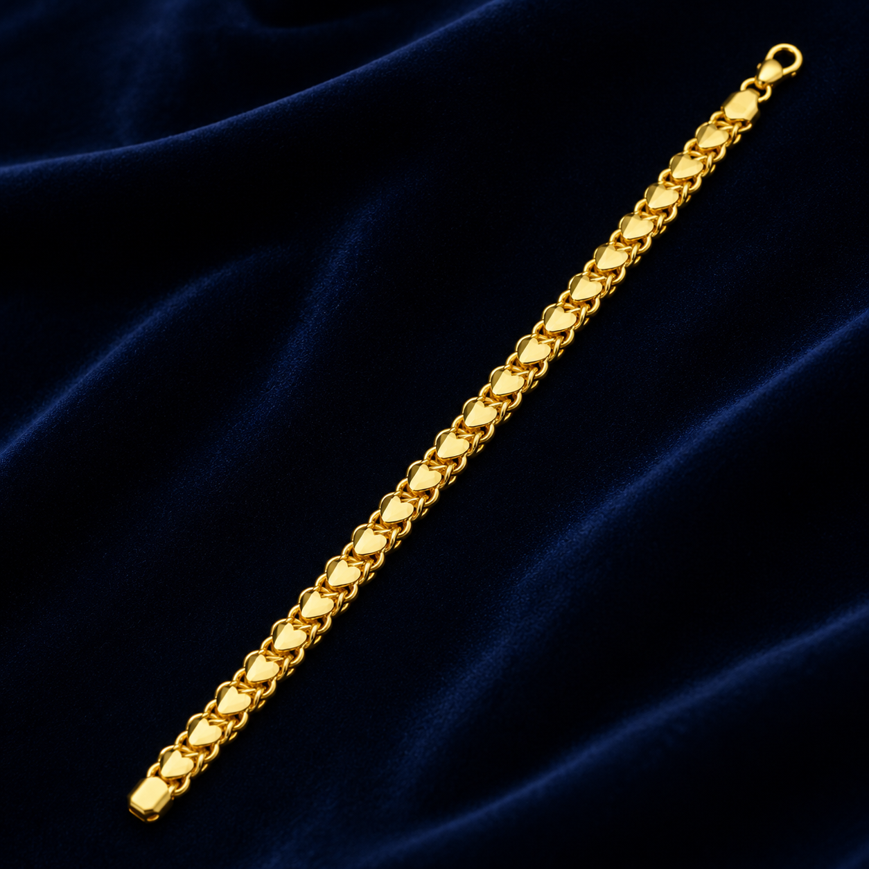 HeartLock Cuban Bracelet