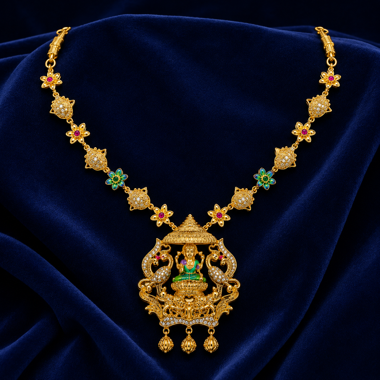 Royal Goddess Peacock Pendant Necklace