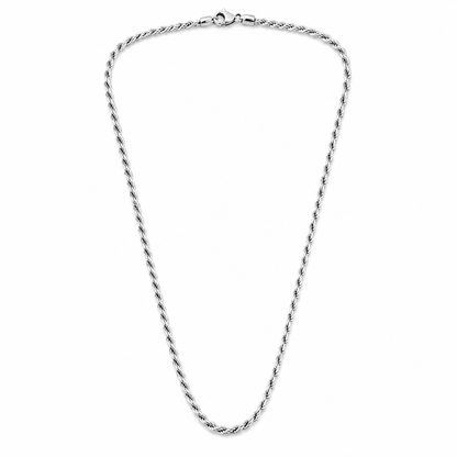 Twisted Rope Silver Chain